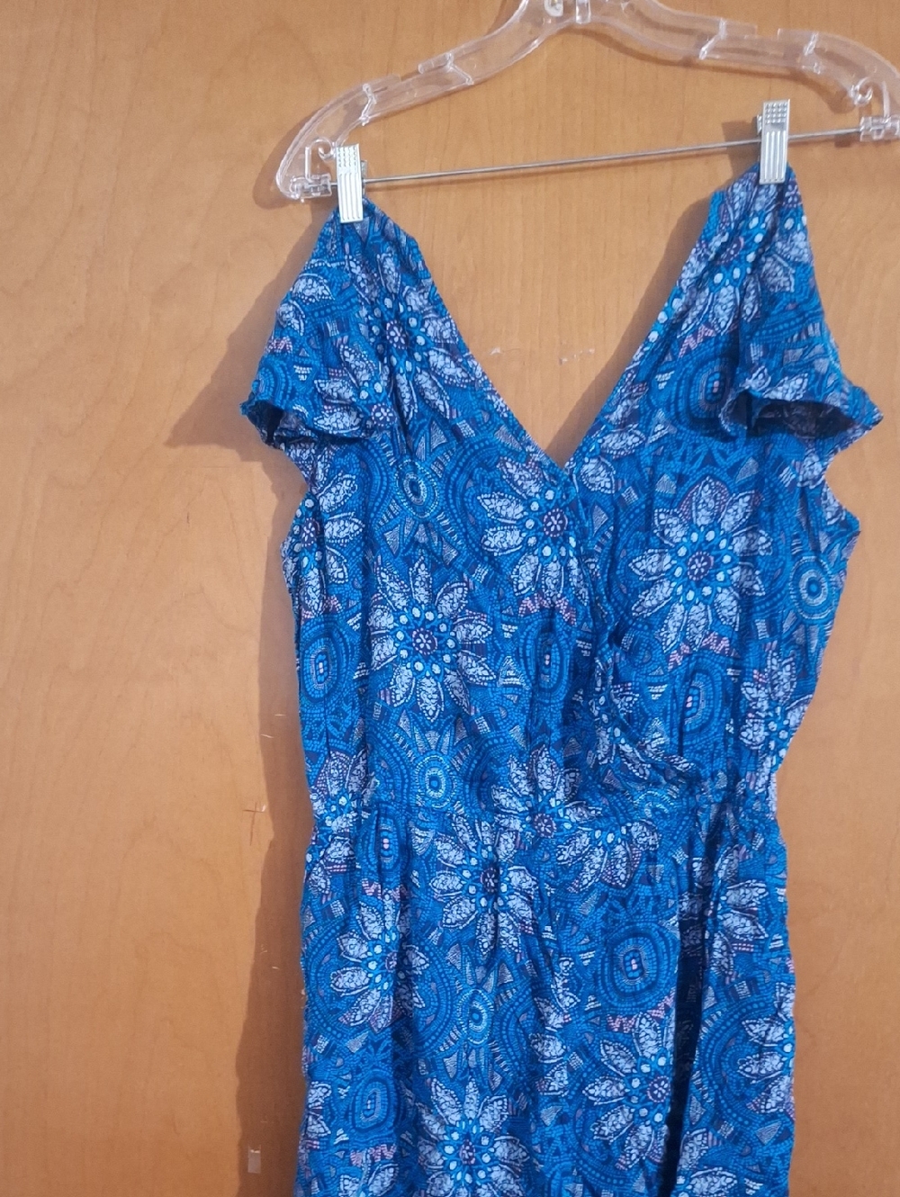 Mudd Blue Floral Print Romper